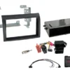 ACV Installationskit 2-DIN med prylfack Citroen/Fiat/Opel/Peugeot, svart