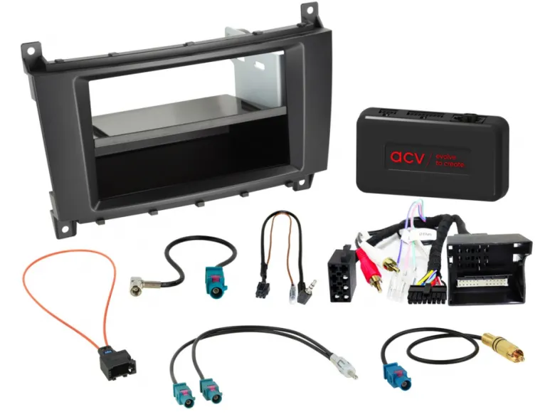 ACV Installationskit 2-DIN med prylfack Mercedes