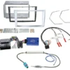 ACV Installationskit 2-DIN Opel, ljus matt krom