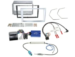 ACV Installationskit 2-DIN Opel, ljus matt krom