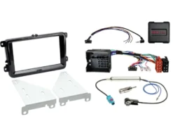 ACV Installationskit 2-DIN Seat/Skoda/VW, svart Piano