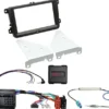 ACV Installationskit 2-DIN Seat/Skoda/VW, svart
