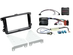 ACV Installationskit 2-DIN Seat/Skoda/VW, svart