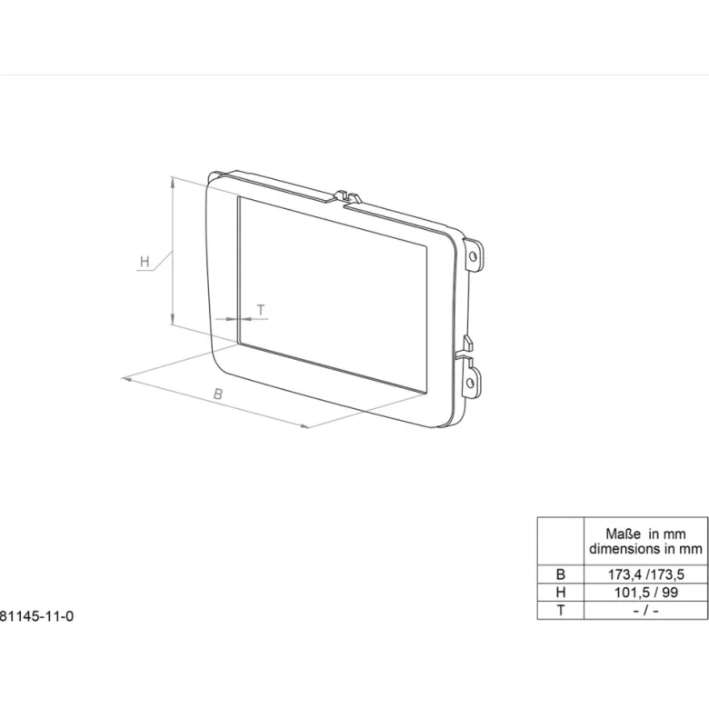 ACV Monteringsram 2-DIN Dodge/Jeep