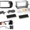 ACV Monteringsram 2-DIN Fiat 500, matt svart
