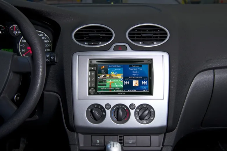 ACV Monteringsram 2-DIN Ford, silver