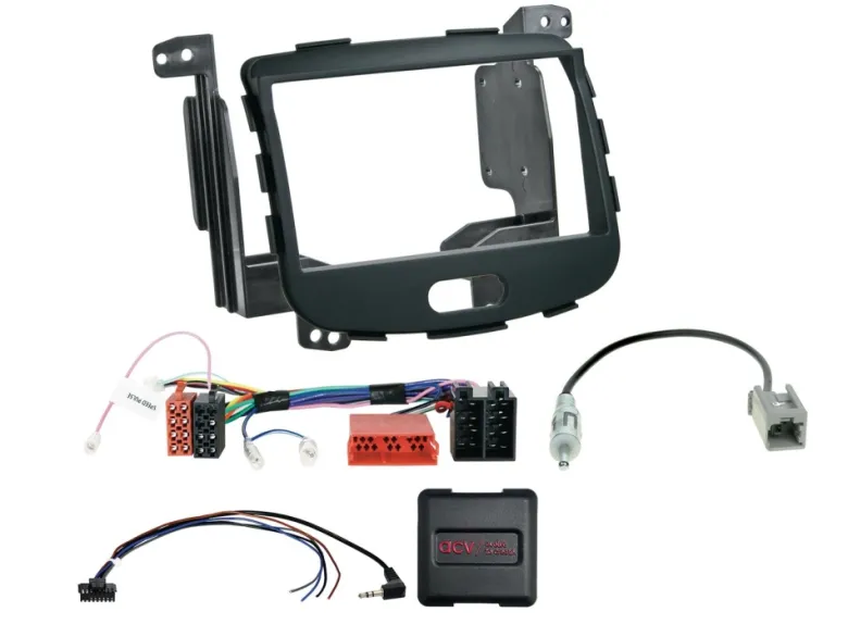 ACV Monteringsram 2-DIN Hyundai i10, SWC/antennadapter