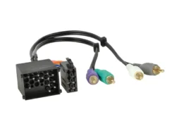 Aktiv system-adapter BMW/Landrover/Rover, 17-pin till RCA