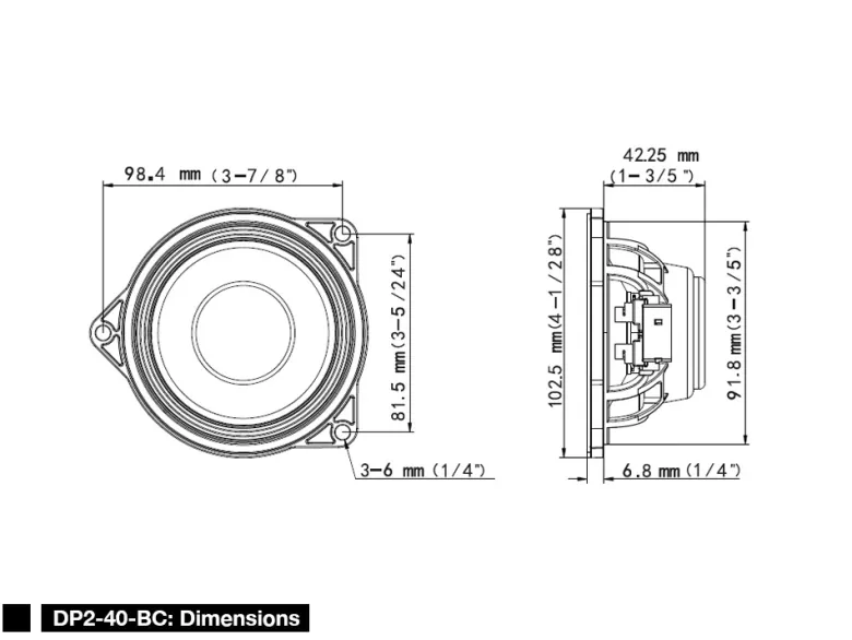 Alpine DP2-40-BC, 4 tums center till BMW