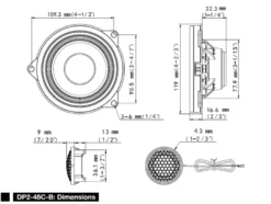 Alpine DP2-45C-B, 4 tums kitsystem till BMW