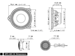 Alpine DP2-40C-B, 4 tums kitsystem till BMW