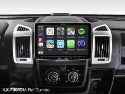 Alpine ILX-F905DU (Halo 9, 2:a gen.), bilstereo till Fiat Ducato III