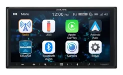 Alpine ILX-W650BT, bilstereo med CarPlay och 3 par lågnivå