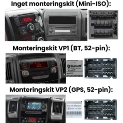 Alpine komplett ljuduppgradering med stereo till Fiat Ducato 3, 2006-2021
