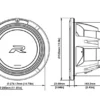 Alpine R2-W12D4, 12 tums baselement