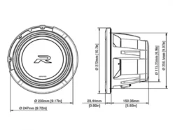 Alpine R2-W10D4, 10 tums baselement