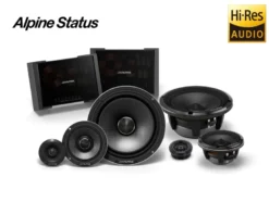 Alpine Status HDZ-653S, slimmat 6.5 tums trevägs kitsystem