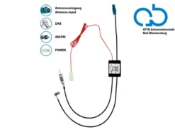 Antenna splitter AM/FM DAB+ Fakra till DIN/SMB, passiv