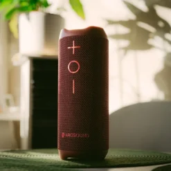 Arcsound EDGE Ruby Red kraftfull bärbar högtalare med Bluetooth