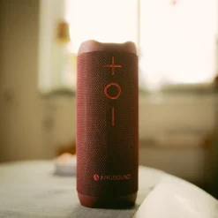 Arcsound EDGE Ruby Red kraftfull bärbar högtalare med Bluetooth