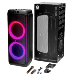 Arcsound HAZE XXL, tung partyhögtalare med trådlös mikrofon och Bluetooth