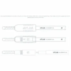 Atlas Element BI-WIRE Achromatic Z, terminerad högtalarkabel stereopar 2X2 meter