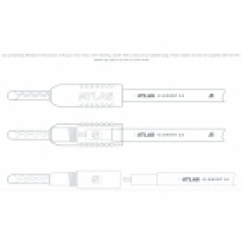 Atlas Element BI-WIRE Achromatic Z, terminerad högtalarkabel stereopar 2X2 meter