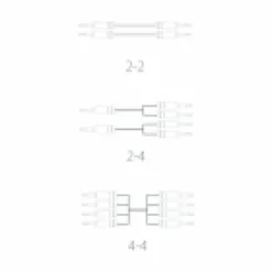 Atlas Element BI-WIRE Achromatic Z, terminerad högtalarkabel stereopar 2X2 meter