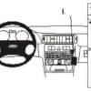 Audi A3 01-02, Vinklad, för modeller utan AC