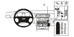 Audi A3 01-02, Vinklad, för modeller utan AC