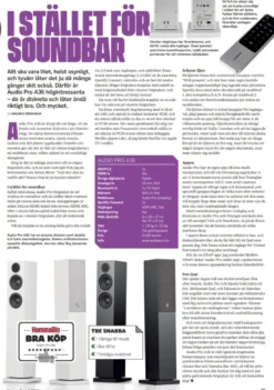 Audio Pro A36 golvhögtalare med Wifi & Bluetooth, svart par