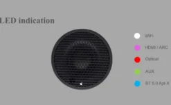 Audio Pro A36 golvhögtalare med Wifi & Bluetooth, svart par
