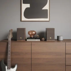 Audio Pro A28 W aktiva stativhögtalare med Wi-FI, valnöt