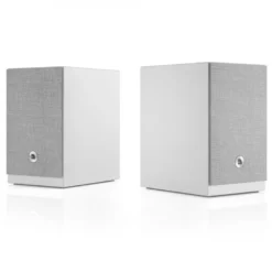 Audio Pro A28 W i vitt med SW-5, aktivt 2.1 högtalarpaket