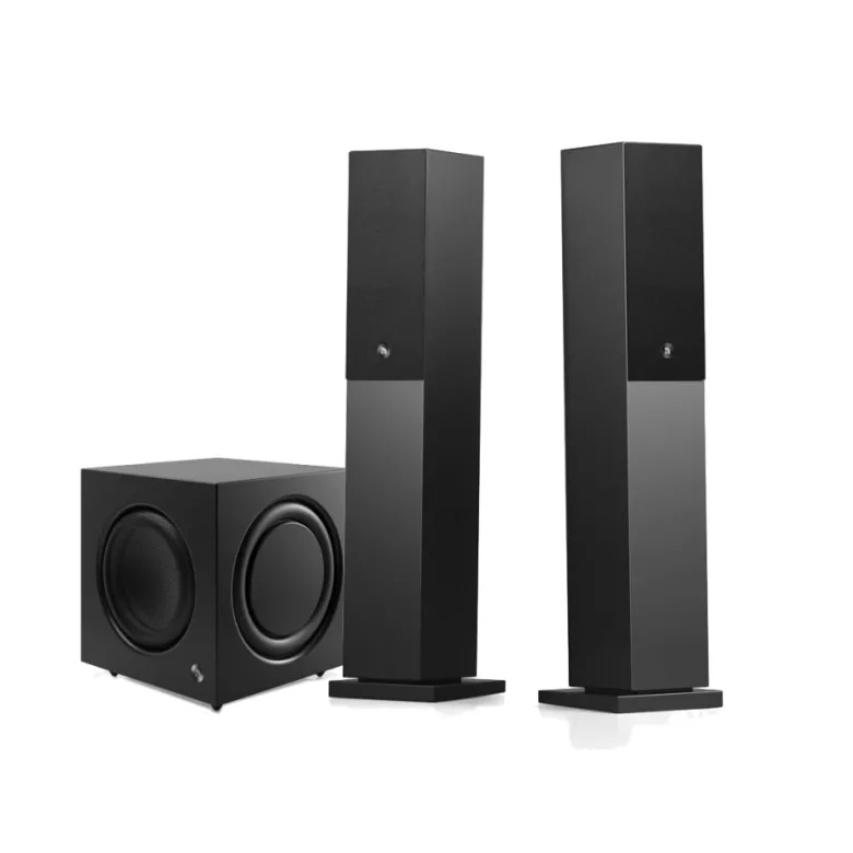 Audio Pro A38 W med SW-10 2.1 stereopaket, svart
