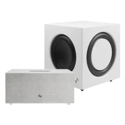 Audio Pro C20 W med SW10, aktivt högtalarpaket i vitt