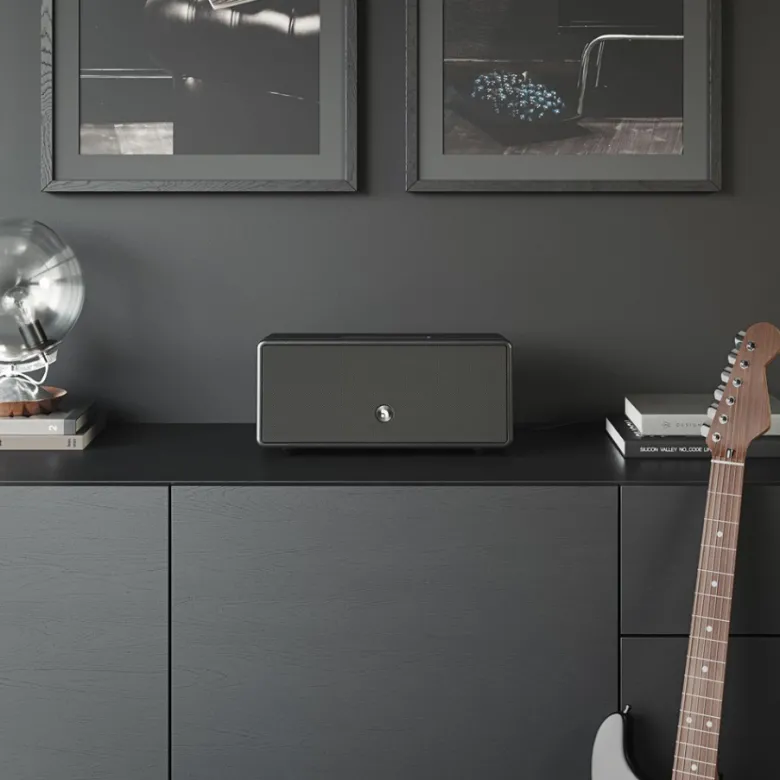Audio Pro Drumfire D-2 W högtalare med Chromecast & AirPlay 2, svart