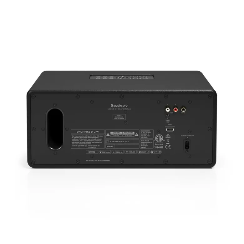 Audio Pro Drumfire D-2 W högtalare med Chromecast & AirPlay 2, svart