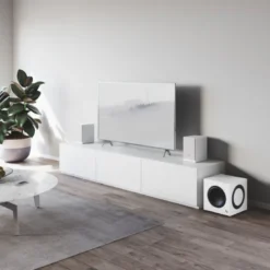 Audio Pro SW10, aktiv subwoofer vit