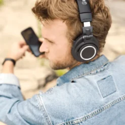 Audio Technica ATH-M50xBT2, trådlösa over-ear hörlurar, svart