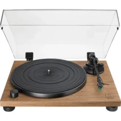 Audio-Technica AT-LPW40WN skivspelare med AT-VM95E-pickup, valnöt