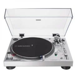 Audio Technica AT-LP120XUSB silver med externt RIAA Fosi Audio Box X5