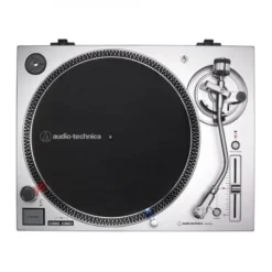 Audio Technica AT-LP120XUSB silver med externt RIAA Fosi Audio Box X5