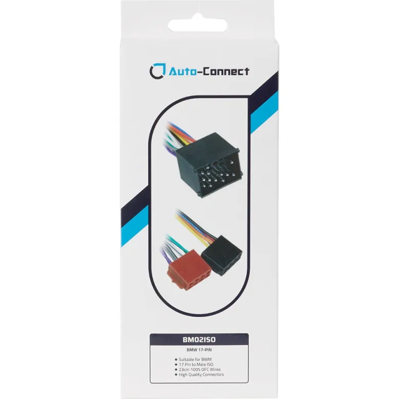 Auto-Connect BM02ISO, ISO-kablage BMW 17-pol