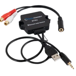 Auto-Connect BTRU, AUX- till Bluetooth-adapter (ström via USB)