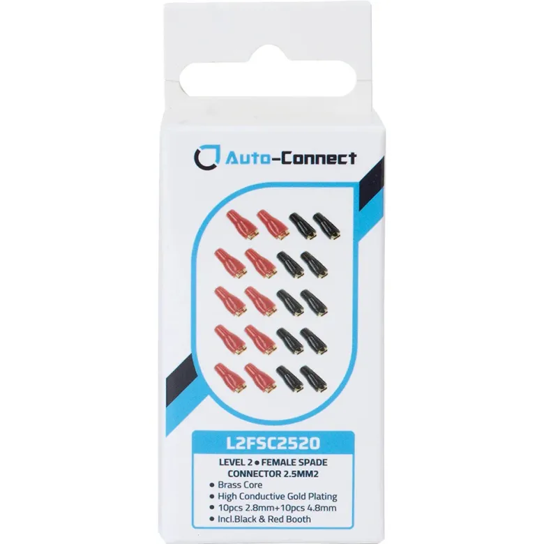 Auto-Connect Flatstiftshylsor 2.5 mm², 20-pack