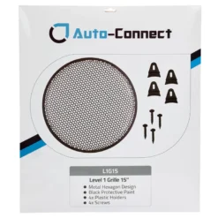 Auto-Connect Hexagon högtalargaller, 15 tum