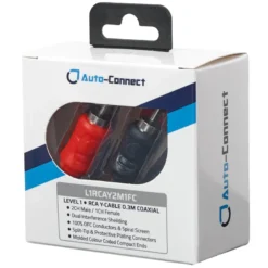 Auto-Connect koaxial Y-splitt lågnivå 2 hane-1 hona, Level 1