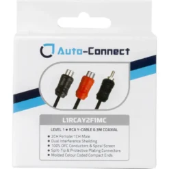 Auto-Connect koaxial Y-splitt lågnivå 2 hona-1 hane, Level 1