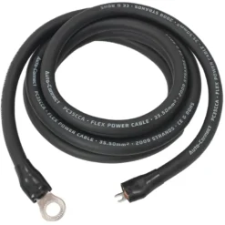 Auto-Connect 2.5 meter strömkabel CCA 35.5mm², svart